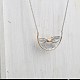 925 подвесные стерлингового серебра ожерелья NJEW-BB48181-A-4