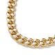 Brass Curb Chain Bracelets BJEW-JB05507-02-2