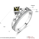 Elegante anillo de dedo de circonio cúbico de latón RJEW-BB20676-G-8-5