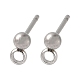 Фурнитура для сережек-гвоздиков с шариковым штифтом из нержавеющей стали 304 X-STAS-Z035-01P-G-2