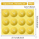 34 hoja de pegatinas autoadhesivas en relieve de lámina dorada. DIY-WH0509-051-2