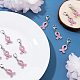 Ph pandahall 30 pcs rose ruban ange cancer du sein sensibilisation homard clip balancent charme pour bracelet bijoux de mode pour femmes homme ENAM-PH0001-25-4