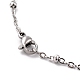 304 Stainless Steel Cable Chain Necklaces STAS-O053-29P-2