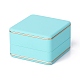 Boîtes à bagues à bijoux carrées en plastique OBOX-F005-03A-1