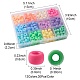 360Pcs 12 Colors Opaque Plastic Beads KY-FS0001-14-4