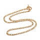 Ion Plating(IP)  304 Stainless Steel Chain Necklaces NJEW-A002-06G-1