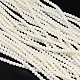 Dyed Natural White Coral Round Bead Strands CORA-Q025-3mm-05-1