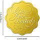 Selbstklebende Aufkleber mit Goldfolienprägung DIY-WH0211-184-2