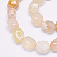 Chapelets de perles en agate naturelle de fleurs de cerisier G-O173-078A-3
