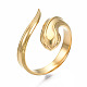 304 anello per polsino aperto con serpente avvolgente in acciaio inossidabile per donna RJEW-T023-78G-3
