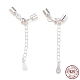 925 Sterling Silver Curb Chain Extender STER-G039-02B-S-1