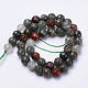 Natürliche afrikanische Heliotrop Perlen Stränge G-S281-21-10mm-2