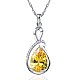 925 подвесные стерлингового серебра ожерелья NJEW-BB71837-C-1