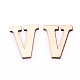 Cinese in legno di ciliegio lettera a ~ z DIY-WH0204-90-2
