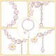 Anattasoul 8 pièces 8 couleurs ensemble de bracelets extensibles en perles rondes en verre BJEW-AN0001-75-3