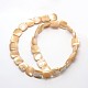 Square Natural Spiral Shell Beads Strands SHEL-E355-12-3