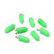 Dyed Natural Malaysia Jade Gemstone Pointed Pendants G-T033-09-1