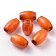 Dyed Barrel Natural Wood Beads WOOD-S619-5-LF-2