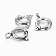 304 Stainless Steel Smooth Surface Spring Ring Clasps X-STAS-H396-C-02P-2