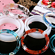 PandaHall 6 Pcs 6 Sizes Silicone Bangle Mold Clear Round Bracelet Jewelry Casting Resin Mould AJEW-PH0016-23-5