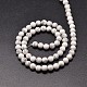 Sintéticas hebras de perlas redondas de Howlite G-P072-42-10mm-2