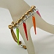 Fashion CCB Plastic Spike Bracelets BJEW-JB00633-11-2
