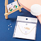 Fashewelry長方形ボール紙イヤリングディスプレイカード  ジュエリーディスプレイ用  女性の模様  プラスチック製のピアスキャッチとセロハンバッグ付き  混合模様  640個/袋 CDIS-FW0001-05-8