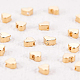 Benecreat 20 pieza 18k cuentas espaciadoras chapadas en oro cuentas de metal para hacer joyas de diy y otros trabajos artesanales - 4.5x5x2.5 mm KK-BC0004-14G-2