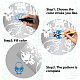GORGECRAFT 6.3 Inch Skull Metal Stencil Stainless Steel Painting Template Journal Tool for Painting Wood Burning Pyrography and Engraving Home DIY Decoration Art Craft Supplies DIY-WH0238-053-4