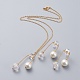 Pendentifs colliers et boucles d'oreilles ensembles de bijoux SJEW-JS01064-03-1
