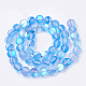 Chapelets de perles en pierre de lune synthétique G-S283-10mm-10-2