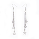 Brass Tassel Dangle Earrings X-EJEW-JE03303-2