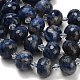 Природный содалит бисер нитей G-L642-I10-18x13mm-4