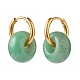 Set di gioielli con perline di avventurina verde naturale SJEW-JS01223-07-7