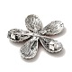Броши из сплава со стразами в виде 5 лепестка для одежды-рюкзака JEWB-S028-02B-2