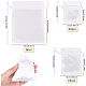 BENECREAT 38Pcs 3 Styles Satin Drawstring Bags White Gift Bags Storage Pouch Small Wedding Favor Bags for Candy Jewelry Organizer ABAG-BC0001-33-2