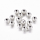 Round Vintage Style Antique Silver Tone Spacer Beads X-LF1078Y-NF-1