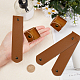 GORGECRAFT Leather Napkin Ring Set of 6 Rustic Brown Napkin Rings Serviette Buckle Holder for Valentine's Wedding AJEW-WH0129-94C-3