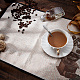 Kaffee-Tassenmatten aus Baumwolle und Leinen AJEW-WH0201-020-6
