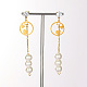 Boucles d'oreilles pendantes en acier inoxydable doré 304 CL0746-3-2