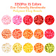 2250Pcs 15 Colors Eco-Friendly Handmade Polymer Clay Beads CLAY-YW0001-25B-2