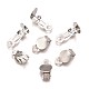 Iron Clip-on Earring Settings IFIN-R204-09-3