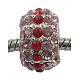 Glass Rhinestone Beads X-BSAPH007-19-2