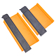 Abs定規セット  ソリッド測定用  ダークオレンジ  13.4x21.8~31.9x2.05cm  2個/セット TOOL-WH0019-97-1