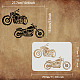 FINGERINSPIRE Motorcycles Stencil Template 29.7x21cm 2 Autobikes Mylar DIY Art Craft Reusable Washable Vehicles Wall Drawing Stencils Painting Chalk Signs Stencils DIY-WH0202-361-2