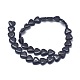 Chapelets de perles en pierre d'or bleue synthétique G-G793-15A-02-2