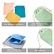 Magibeads 40pcs 8 colores bolsas de embalaje de lona de polialgodón ABAG-MB0001-07-4