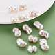 Perles de perles keshi naturelles PEAR-N020-O02-1