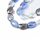 Chapelets de perles en verre électroplaqué EGLA-S194-17C-3