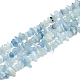 Chapelets de perles en aigue-marine naturelle G-S315-21-1